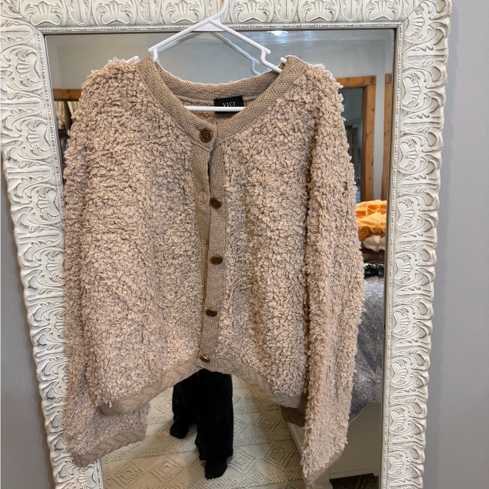 Vici Tan Women's Cardigan Sweater